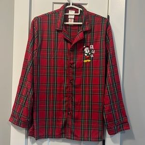 Disney Store Red Plaid Christmas Pyjamas
